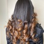 Wand /flat iron  Barrel Curls