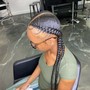 2 feeds in braids