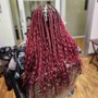 Back Peek-a-boo Color Blend - Adult Medium Knotless Braids/Lower Back + Hair Included