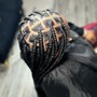 Large Knotless Braids W/ Hair included (Color 1b ,27&30)