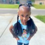 Kid's Freestyle w-Braiding Hair Added or Natural or Relaxed Hair