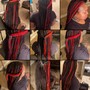 Individual Braids w/wavvy ends