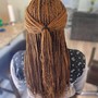 Individual Braids w/wavvy ends