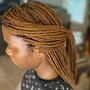 Individual Braids w/wavvy ends