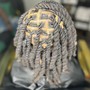 Kids loc retwist and two strand twist