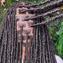 Goddess soft locs ( distressed loc with curls at the tip)