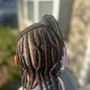 Large Knotless Box Braids