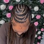 French Curl Knotless Braids (boho look)