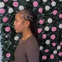 French Curl Knotless Braids (boho look)