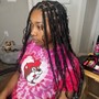 Large Knotless Box Braids