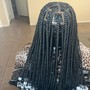 Large Knotless Box Braids