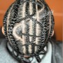 Men Cornrows - Shaved Side Hair