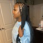 Small Knotless Box Braids {mid-back}