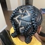 4-5 Feed-In Braids or Goddess Braids