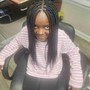 Medium Knotless Braids(7-12 years old child)