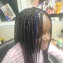 Medium Knotless Braids(7-12 years old child)