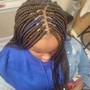 Medium Knotless Braids(7-12 years old child)