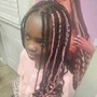 Medium Knotless Braids(7-12 years old child)