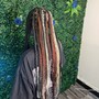 Large knotless braids