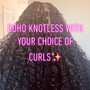 Boho Knotless Braids(medium)(smed)