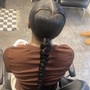 Sleek ponytail