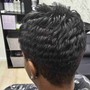 Natural hair wash and curl short cut (non relaxed)