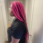 Medium knotless Braids