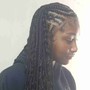 Natural Hair Cornrows Style