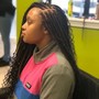 Medium boho knottless boxbraids