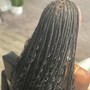 Medium boho knottless boxbraids