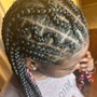 6 Feed ins braids(adults).