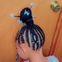 Kid's Simple Braids w/ hair added