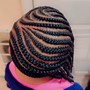 Kid's Simple Braids w/ hair added