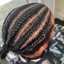 Men’s Freestyle Stitch Braids (4-8 Braids)