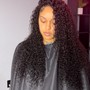 Flip Over Quick Weave (Curly or Wavy Hair Only)