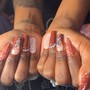 Acrylic full set (medium length)