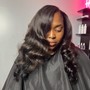 Flip Over Quick Weave (Curly or Wavy Hair Only)