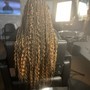 Small Knotless (HUMAN HAIR) Boho/ Goddess