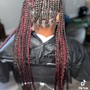 Box Braids, Acrylic Nails