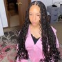 Bohemian knotless braids (human hair)