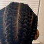 Cornrows 2-6 straight backs(natural hair)