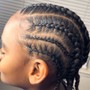 Cornrows 8-12 straight backs (natural hair)