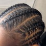 Cornrows 8-12 straight backs (natural hair)