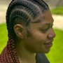 Kid's Braids with Natural Hair