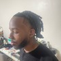 Haircut with loc re-twist