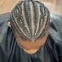 Natural hair Cornrows