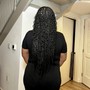 Knotless Goddess Braids- (Small) Butt Length