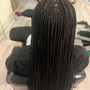 Waist Length Large knotless Box Braids