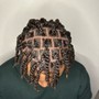 Small medium French curl Braids