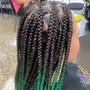 Partial Quick Weave with lemonade or tribal braids